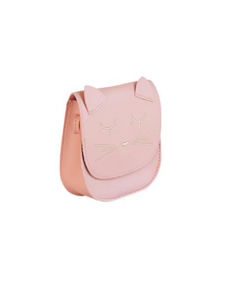 Sac bandoulière mina le chat Noir+Rose 9 - vertbaudet enfant 