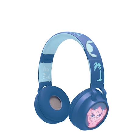 Casque lumineux pliable bluetooth et filaire stitch avec limitation du volume MULTICOLORE 1 - vertbaudet enfant 