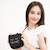 Sac bandoulière mina le chat Noir+Rose 3 - vertbaudet enfant 