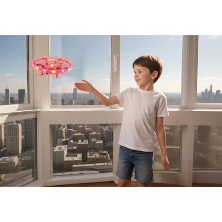 Mini drone à contrôle gestuel mains libres, rechargeable Rouge 3 - vertbaudet enfant 