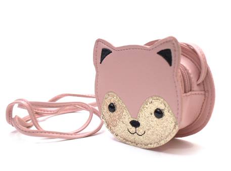 Sac bandoulière gaspard le chaton Gris+Noir+Rose 10 - vertbaudet enfant 