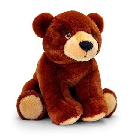 Peluche ours brun 18cm 100% recyclée Marron 2 - vertbaudet enfant 
