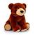 Peluche ours brun 18cm 100% recyclée Marron 2 - vertbaudet enfant 