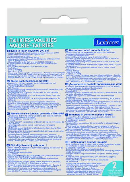 Talkie-walkies digitaux portée 5km Noir 2 - vertbaudet enfant 