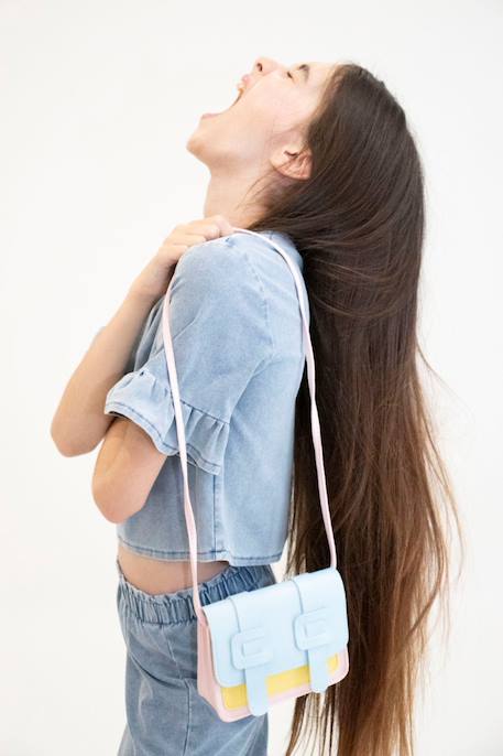 Sac bandoulière tamara le petit cartable Rose & bleu 3 - vertbaudet enfant 