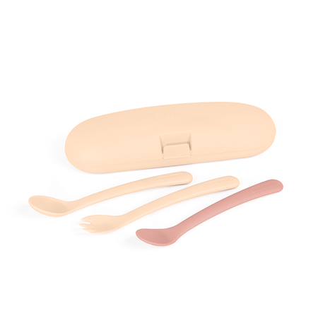 Set de couverts enfant valencia Blanc+Bleu+Rose 1 - vertbaudet enfant 