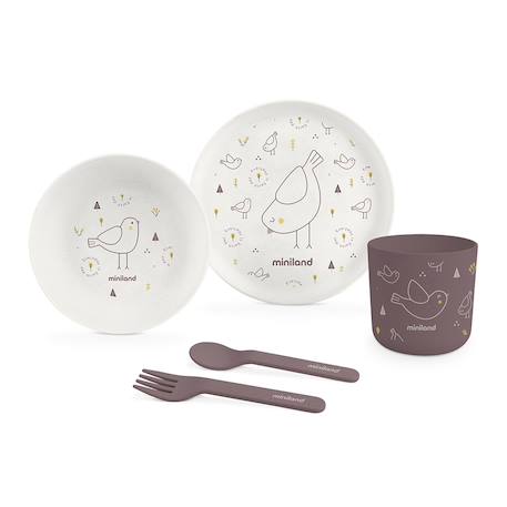 Vaisselle enfant en matériau bio Oiseau Violet 1 - vertbaudet enfant 