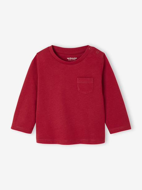 Lot de 3 tee-shirts bébé noix de pécan+rouge 11 - vertbaudet enfant 