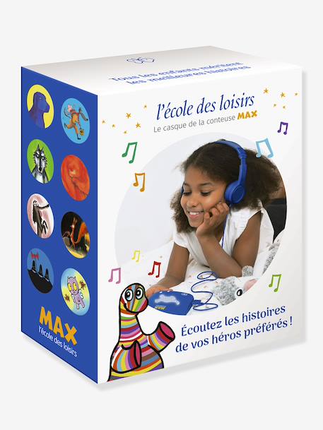 MAX - Casque audio - La Boîte à Histoire bleu 2 - vertbaudet enfant 