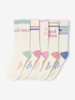 -Lot de 5 paires de chaussettes sport fille