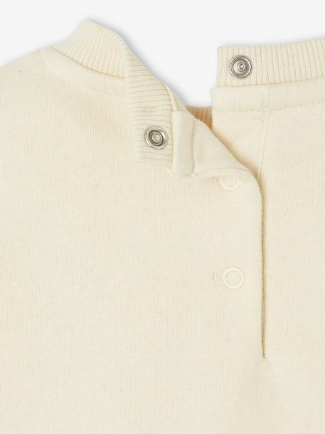 Sweat-shirt bébé fille message imprimé rose poudré+vanille 10 - vertbaudet enfant 