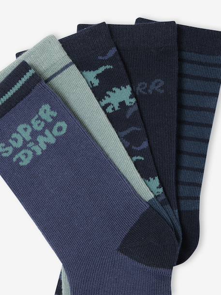 Lot de 5 paires de chaussettes 'Super dino' garçon Assorties 2 - vertbaudet enfant 
