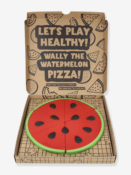 Pizza puzzle pasteque multicolore 4 - vertbaudet enfant 