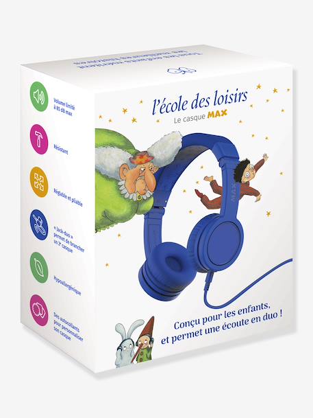 MAX - Casque audio - La Boîte à Histoire bleu 1 - vertbaudet enfant 