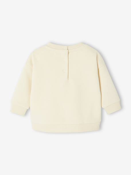 Sweat-shirt bébé fille message imprimé rose poudré+vanille 8 - vertbaudet enfant 