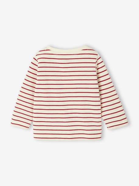 Lot de 3 tee-shirts bébé noix de pécan+rouge 15 - vertbaudet enfant 