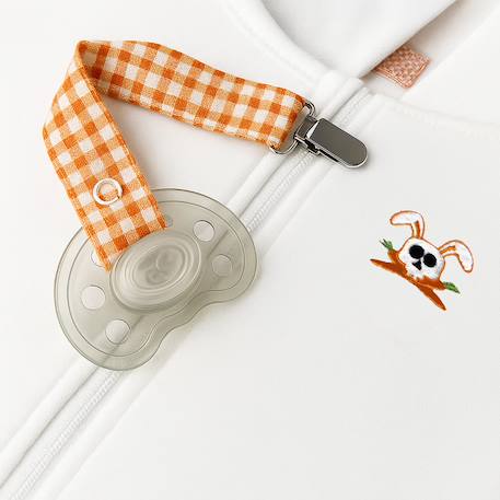 Attache tétine en coton bio Blanc+Fraise+Honey+Rose+Vert+Vichy 35 - vertbaudet enfant 