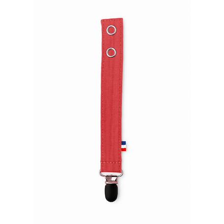 Attache tétine en coton bio Blanc+Fraise+Honey+Rose+Vert+Vichy 9 - vertbaudet enfant 