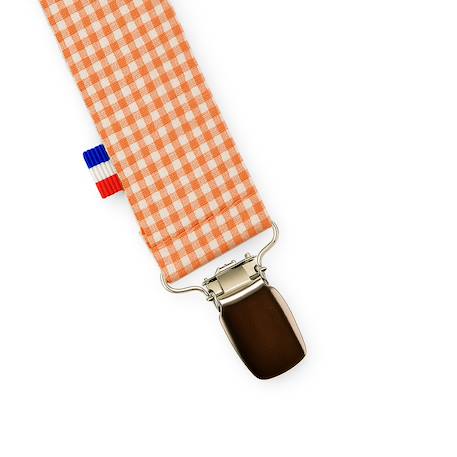 Attache tétine en coton bio Blanc+Fraise+Honey+Rose+Vert+Vichy 31 - vertbaudet enfant 