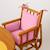 Coussin de chaise haute en coton bio Blanc+Fraise+Honey+Rose+Vert+Vichy 22 - vertbaudet enfant 