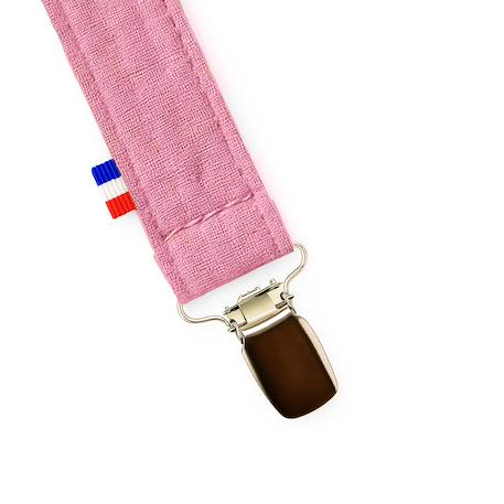 Attache tétine en coton bio Blanc+Fraise+Honey+Rose+Vert+Vichy 19 - vertbaudet enfant 