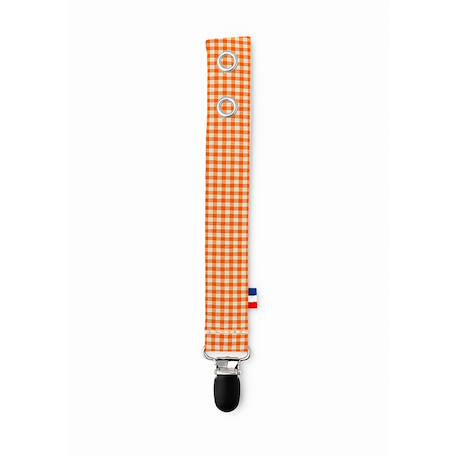 Attache tétine en coton bio Blanc+Fraise+Honey+Rose+Vert+Vichy 34 - vertbaudet enfant 