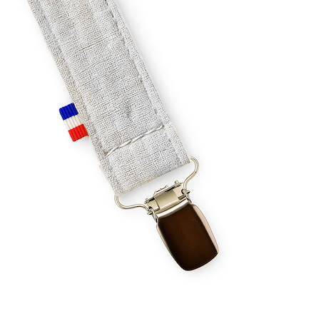 Attache tétine en coton bio Blanc+Fraise+Honey+Rose+Vert+Vichy 1 - vertbaudet enfant 