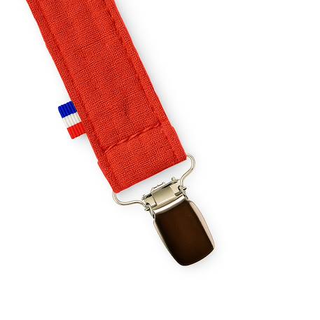 Attache tétine en coton bio Blanc+Fraise+Honey+Rose+Vert+Vichy 7 - vertbaudet enfant 