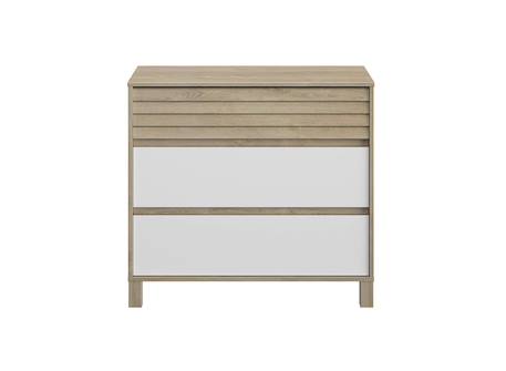 Commode 3 tiroirs nino Chêne & blanc 3 - vertbaudet enfant 