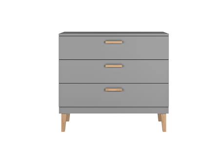 Commode 3 tiroirs dream Blanc & chêne+Gris & chêne 7 - vertbaudet enfant 