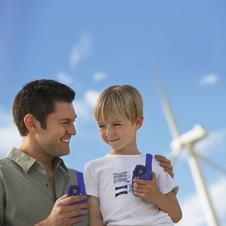 Talkie-walkies digitaux rechargeables 5km avec socle de recharge - écran LCD, son digital MULTICOLORE 5 - vertbaudet enfant 