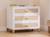 Commode 3 tiroirs cannage rotin nami Blanc 1 - vertbaudet enfant 