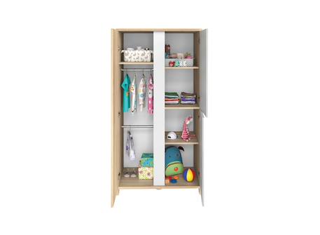 Armoire 3 portes salto Chêne 4 - vertbaudet enfant 