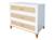 Commode 3 tiroirs cannage rotin nami Blanc 3 - vertbaudet enfant 