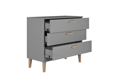 Commode 3 tiroirs dream Blanc & chêne+Gris & chêne 9 - vertbaudet enfant 