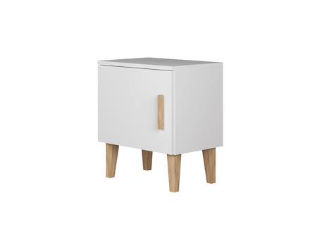 Chevet 1 porte dream Blanc & chêne+Gris & chêne 3 - vertbaudet enfant 