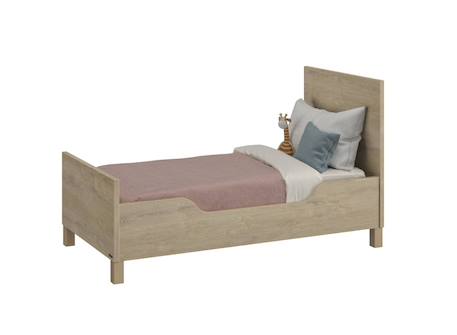Lit bébé évolutif 70x140 nino Chêne & blanc 6 - vertbaudet enfant 