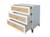 Commode 3 tiroirs cannage rotin nami Blanc 4 - vertbaudet enfant 