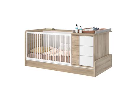 Lit bébé combiné évolutif salto Chêne 4 - vertbaudet enfant 