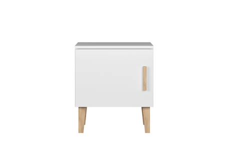 Chevet 1 porte dream Blanc & chêne+Gris & chêne 2 - vertbaudet enfant 