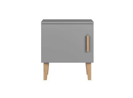 Chevet 1 porte dream Blanc & chêne+Gris & chêne 6 - vertbaudet enfant 