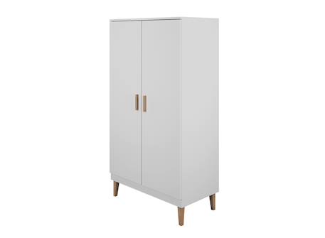 Armoire 2 portes dream Blanc & chêne+Gris & chêne 3 - vertbaudet enfant 