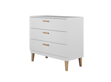 Commode 3 tiroirs dream Blanc & chêne+Gris & chêne 3 - vertbaudet enfant 