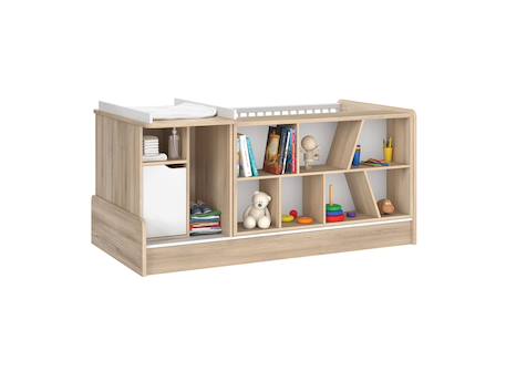 Lit bébé combiné évolutif salto Chêne 5 - vertbaudet enfant 