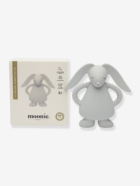 Lapin de dentition en caoutchouc naturel gris 2 - vertbaudet enfant 