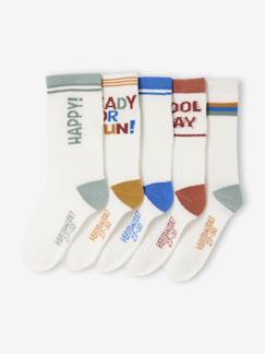 Lot de 5 paires de chaussettes « Cool » garçon  - vertbaudet enfant
