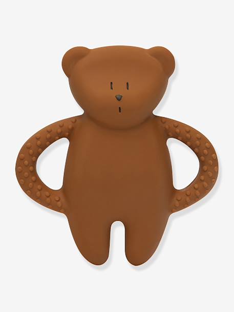 Ourson de dentition en caoutchouc naturel blanc+marron 3 - vertbaudet enfant 
