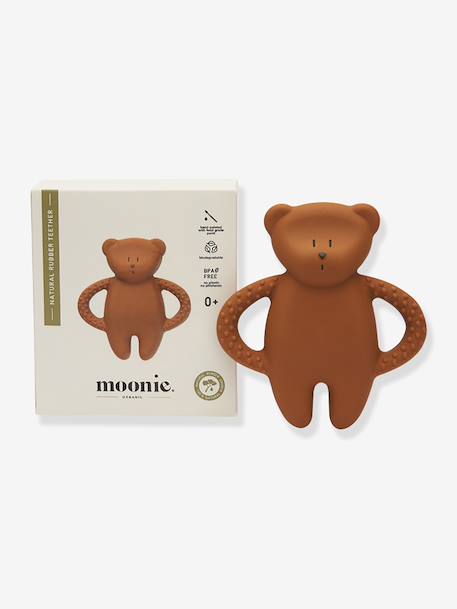 Ourson de dentition en caoutchouc naturel blanc+marron 4 - vertbaudet enfant 