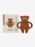 Ourson de dentition en caoutchouc naturel blanc+marron 4 - vertbaudet enfant 