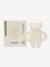 Ourson de dentition en caoutchouc naturel blanc+marron 2 - vertbaudet enfant 
